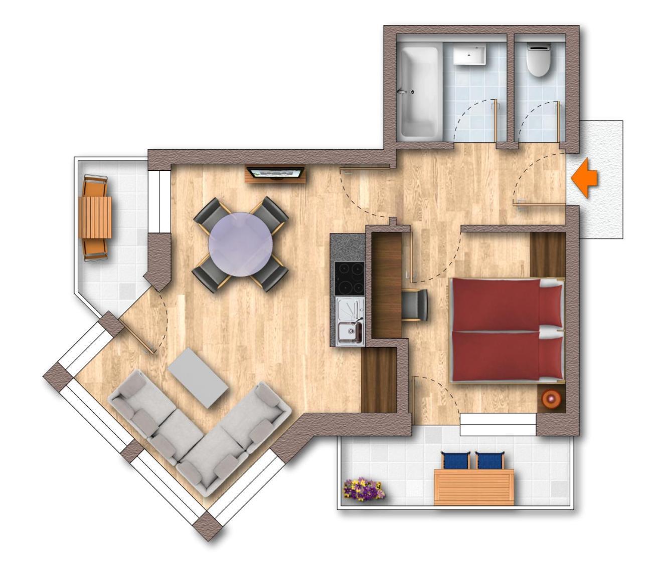 גרלוס Hotel-Appartement Ferienhof מראה חיצוני תמונה